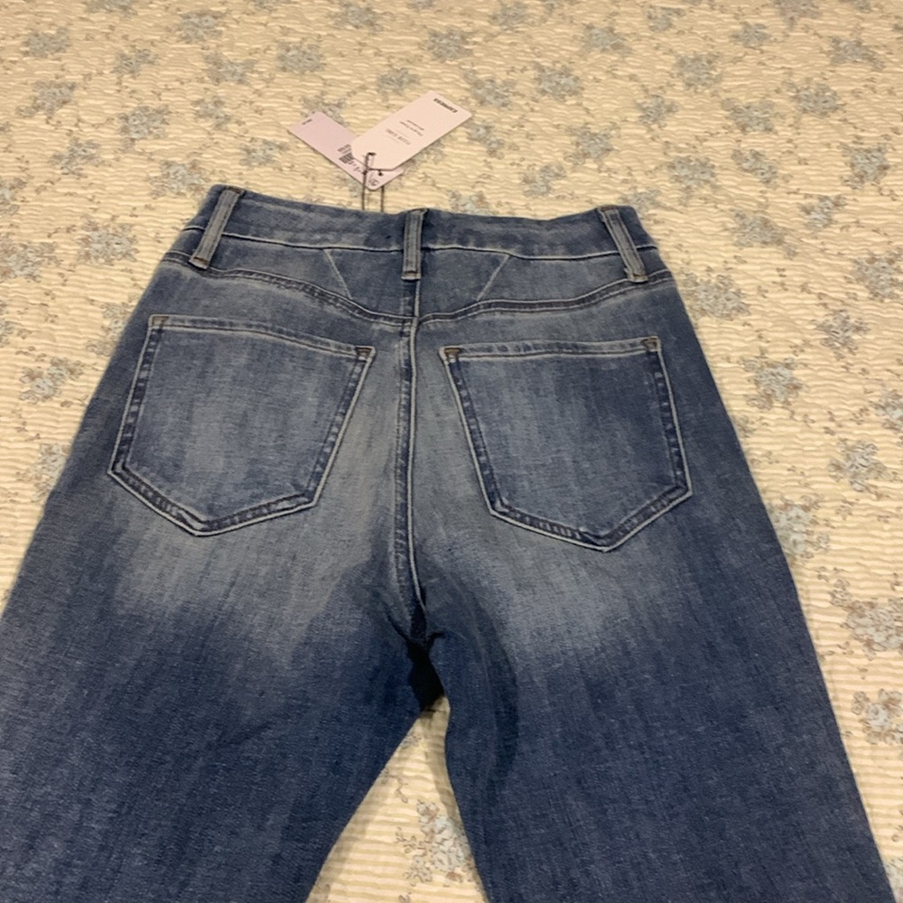 Express Skinny high rise Jeans NEW Sz S reg fits size 0 2 4 Ultra hyper stretch - Picture 5 of 7